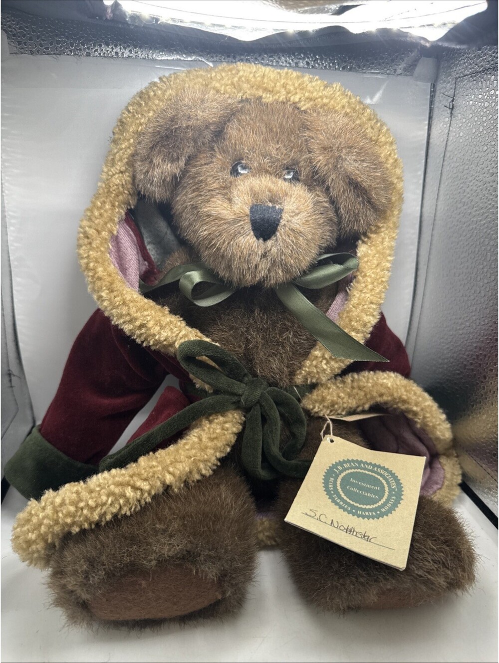 Vintage NWT Boyds Bear SC Northstar Collectible Christmas Velvet
